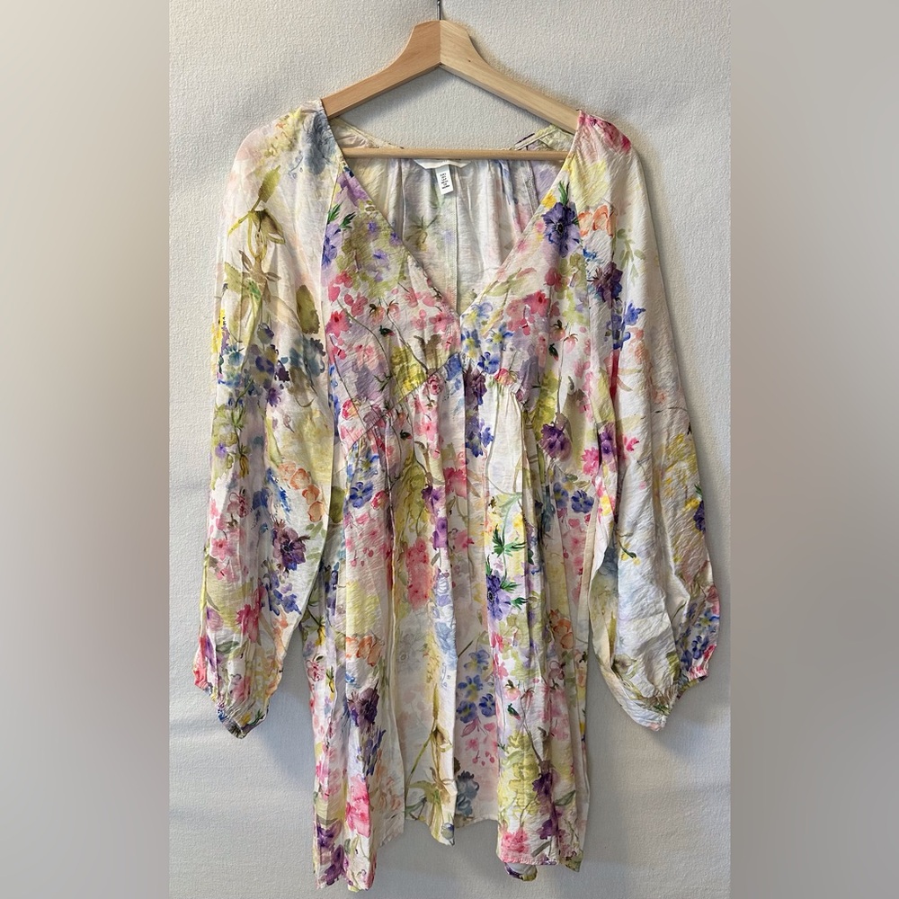 H&M Multicolor Floral Mini Dress
